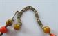 Vintage Multi Colored Bakelite Choker Necklace and Screw Earrings Costume Jewelry