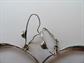 Vintage Taxco Sterling Silver Abalone Hoop Earrings Pierced Costume Jewelry