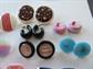 1980's Lucite Pierced Earrings Lot Vintage Costume Jewelry