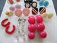 1980's Lucite Pierced Earrings Lot Vintage Costume Jewelry