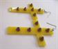 Vintage 1980's Spike Lucite Giant Cross Earrings Religious Catholic Christian Jewelry