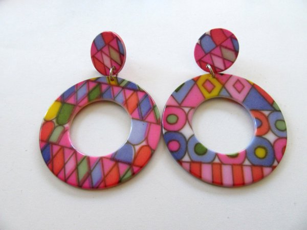 1980's Lucite Earrings Vintage Jewelry 