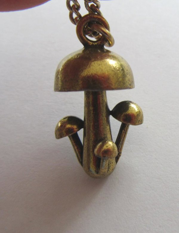 Vintage Mushroom Necklace Shroons Mycology