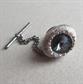 Vintage Swank Wrap Cufflinks And Tie Tac Rivoli Crystal Men's Jewelry 