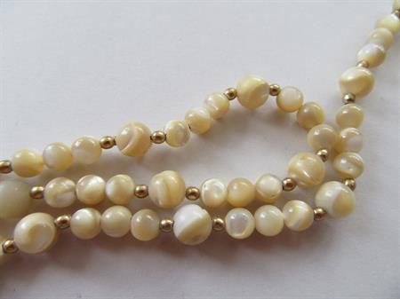 Vintage Mother of Pearl Necklaces And Freshwater Pearl Hematite 