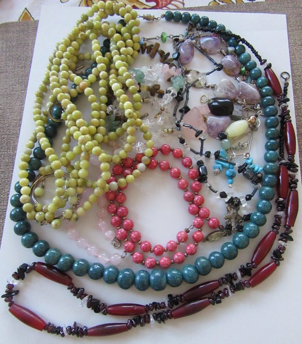 Large Genuine Stone Beads Lot Jewelry Making