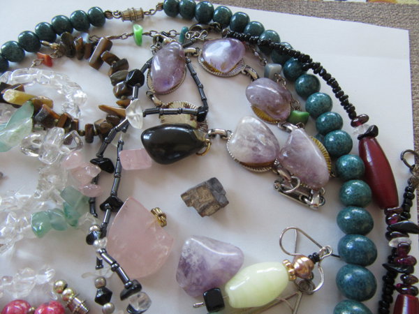 Large Genuine Stone Beads Lot Jewelry Making