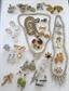 Vintage Rhinestone Jewelry Lot Necklaces Earrings Pins Salamander