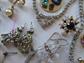 Vintage Rhinestone Jewelry Lot Necklaces Earrings Pins Salamander