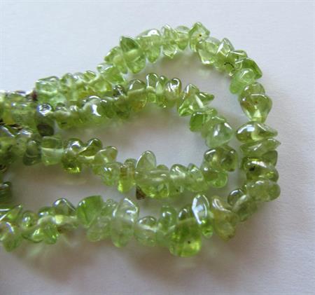 Genuine Peridot Nugget Necklace Sterling Clasp Coral and Olivine Pendant Necklace 