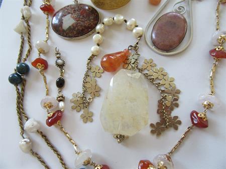 Vintage Genuine Stone Pearls Jewelry Lot Gemstone