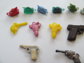Vintage Gum Ball Machine Charms Lot Tanks Guns Collectibles