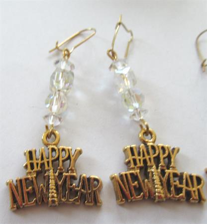 New Years Eve Pierced Crystal Earrings Your Choice 