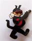 Vintage Krazy Kat Enameled Banjo Pin Cartoon Collectibles TV George Herriman Comic Strip Memorabilia