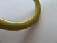 Vintage Bakelite Bangle Bracelet Avocado Yellow Swirl Costume Jewelry