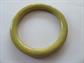 Vintage Bakelite Bangle Bracelet Avocado Yellow Swirl Costume Jewelry