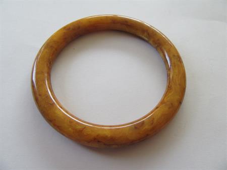 Vintage Bakelite Bangle Bracelet Peanut Butter 