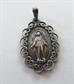 Vintage Sterling Silver Virgin Mary Pendant Religious Christian Jewelry Catholic