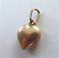 Vintage 14k Gold and Ruby Heart Charm or Pendant Italy 1 Gram Fine Jewelry Valentines Day I LOVE YOU