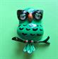 Vintage Lind Gal Google Eyes Owl Pin Googley Anthropomorphic Figural Birding Bird Watching LG Lind-Gal Signed Costume Jewelry