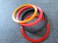 Bakelite Bangles Lot Slices Stackable Assorted Colors Vintage Costume Jewelry 