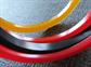 Bakelite Bangles Lot Slices Stackable Assorted Colors Vintage Costume Jewelry 