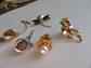 Vintage Tie Tac Lot Genuine Stone Mother of Pearl Rhinestone Men's Jewelry Tie Accessories