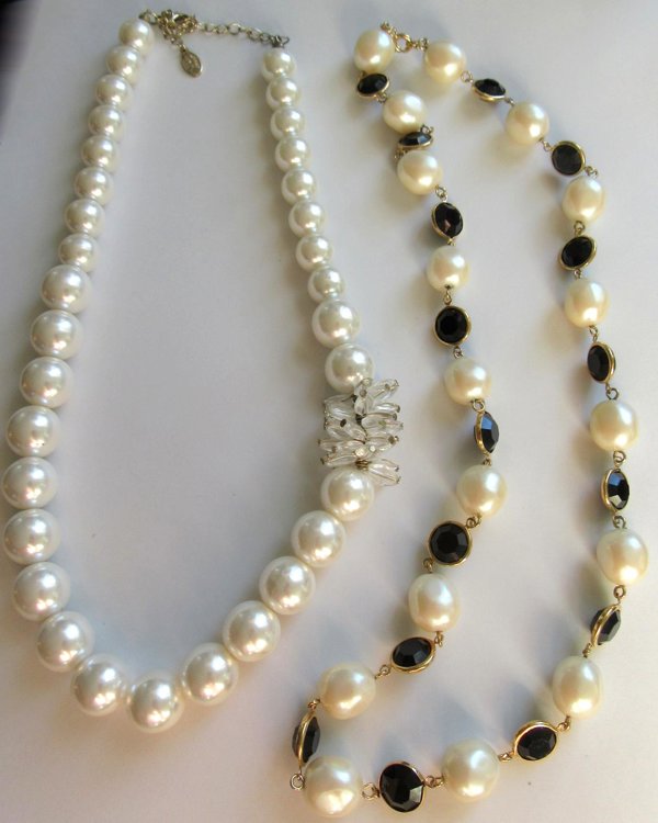 Vintage Faux Pearl Necklaces Robert Rose