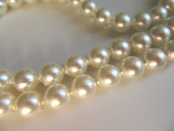 Vintage Faux Pearl Pop-It Beads Necklace