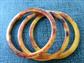 Vintage Bakelite Bangle Trio Matched Set Lovely Swirls Costume Jewelry