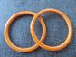 Bakelite Dark Butterscotch Matched Bangle Bracelet Set Vintage costume Jewelry