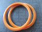 Bakelite Dark Butterscotch Matched Bangle Bracelet Set Vintage costume Jewelry