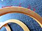 Vintage Bakelite Bangle Slice Trio Matched Set Unusual Swirls Costume Jewelry