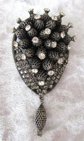 Vintage Rhinestone Pin Brooch Unsigned Beauty