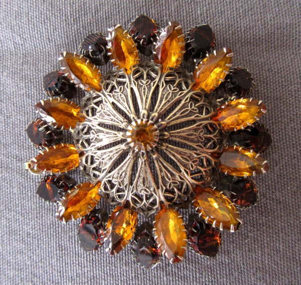 Vintage Rhinestone Pendant Gorgeous