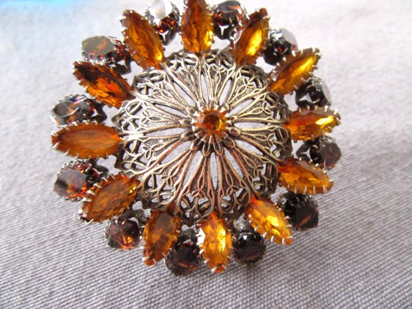Vintage Rhinestone Pendant Gorgeous