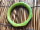 Vintage Bakelite Chunky Bangle Bracelet Apple Green Yellow Swirl 