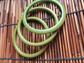 Vintage Avacado Green Bakelite Bangles Set Plus Free Slice Bangle! 