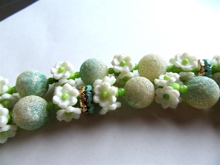 Vintage Sugar Flower Beads Lot Jewelry Making