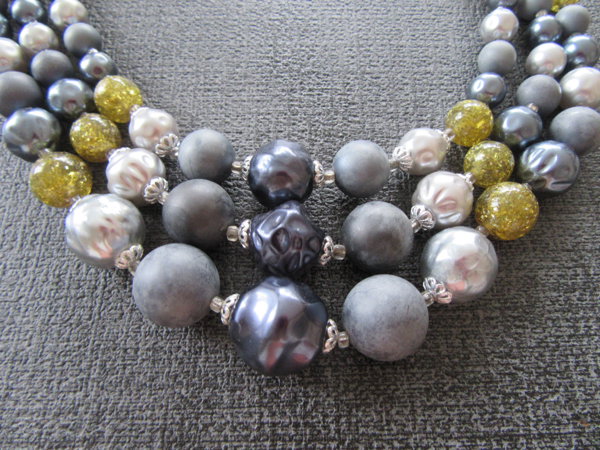 1950's Necklace Japan Faux Pearls Vintage Jewelry