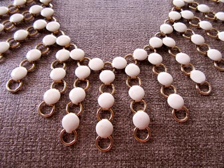 Vintage Mesh Necklace Bib Book Chain Style 