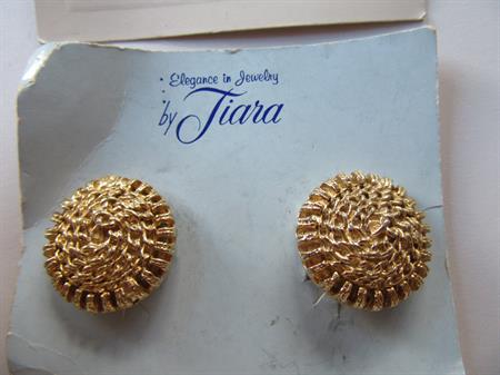 Vintage 1950's Tiara Earrings Never Worn