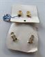 Vintage 1950's Tiara Earrings Two Pairs Original Cards genuine Jade Chips Old Stock Never Worn