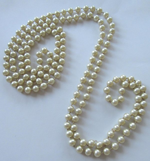 Vintage Glass Pearls For Repurpose or Restring Destash Jewelry Making