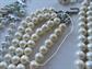 1950's Two Multi Strand Faux Pearl Necklaces Vintage Costume Jewelry 50's Accessories For School Play 