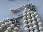 1950's Two Multi Strand Faux Pearl Necklaces Vintage Costume Jewelry 50's Accessories For School Play 