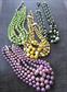 1950's Multi Strand Necklaces Lot Beads Destash or Wear Vintage Costume Jewelry