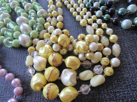 1950's Necklace Lot  Vintage Jewelry