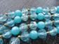 1960's Long Blue Lucite and Plastic Beads Necklace Lot Destsash Repurpose Jewelry Making