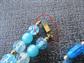 1960's Long Blue Lucite and Plastic Beads Necklace Lot Destsash Repurpose Jewelry Making